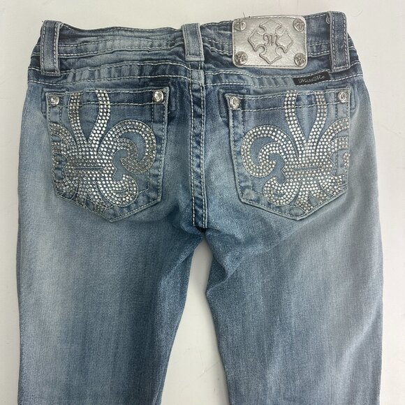 Miss Me Womens Jeans Mid Rise Size 26 Skinny - Picture 5 of 8